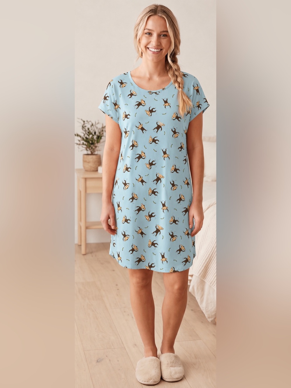 DKR Apparel Printed Night Shirt